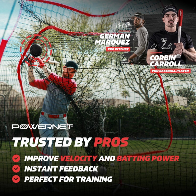 PowerNet Weighted Baseballs for Hitting Training, Baseball Training Equipment for Throwing & Batting, Build Muscle & Strength, 6 Balls 2.8" (20 Oz - Black) - Image 2